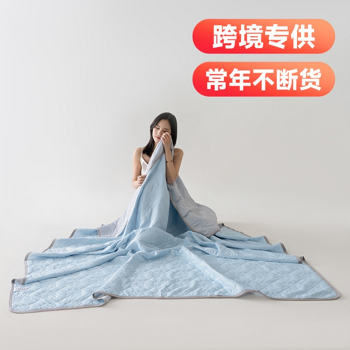 91家纺网 家纺一手货源 找家纺 （总）伊梵居 2026新款简约凉感丝夏被夏凉被空调被,果绿色,湖蓝色,魅紫色,浅粉色,浅绿色,深灰色,天蓝色
