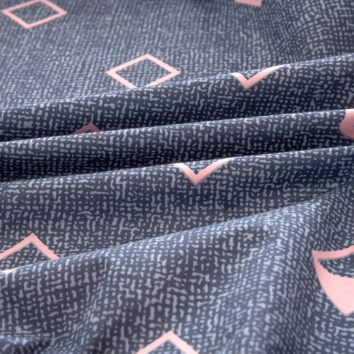 91家纺网 家纺一手货源 找家纺 茗婷家纺 2025新款供跨境外贸纯色印花防水床笠 心门