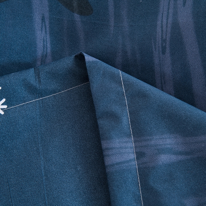 91家纺网 家纺一手货源 找家纺 茗婷家纺 2025新款供跨境外贸纯色印花防水床笠 月影麋鹿