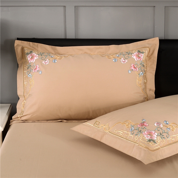 91家纺网 家纺一手货源 找家纺 （总）浩情国际婚庆供货中心 2026新款新中式风100支全棉高端刺绣四件套