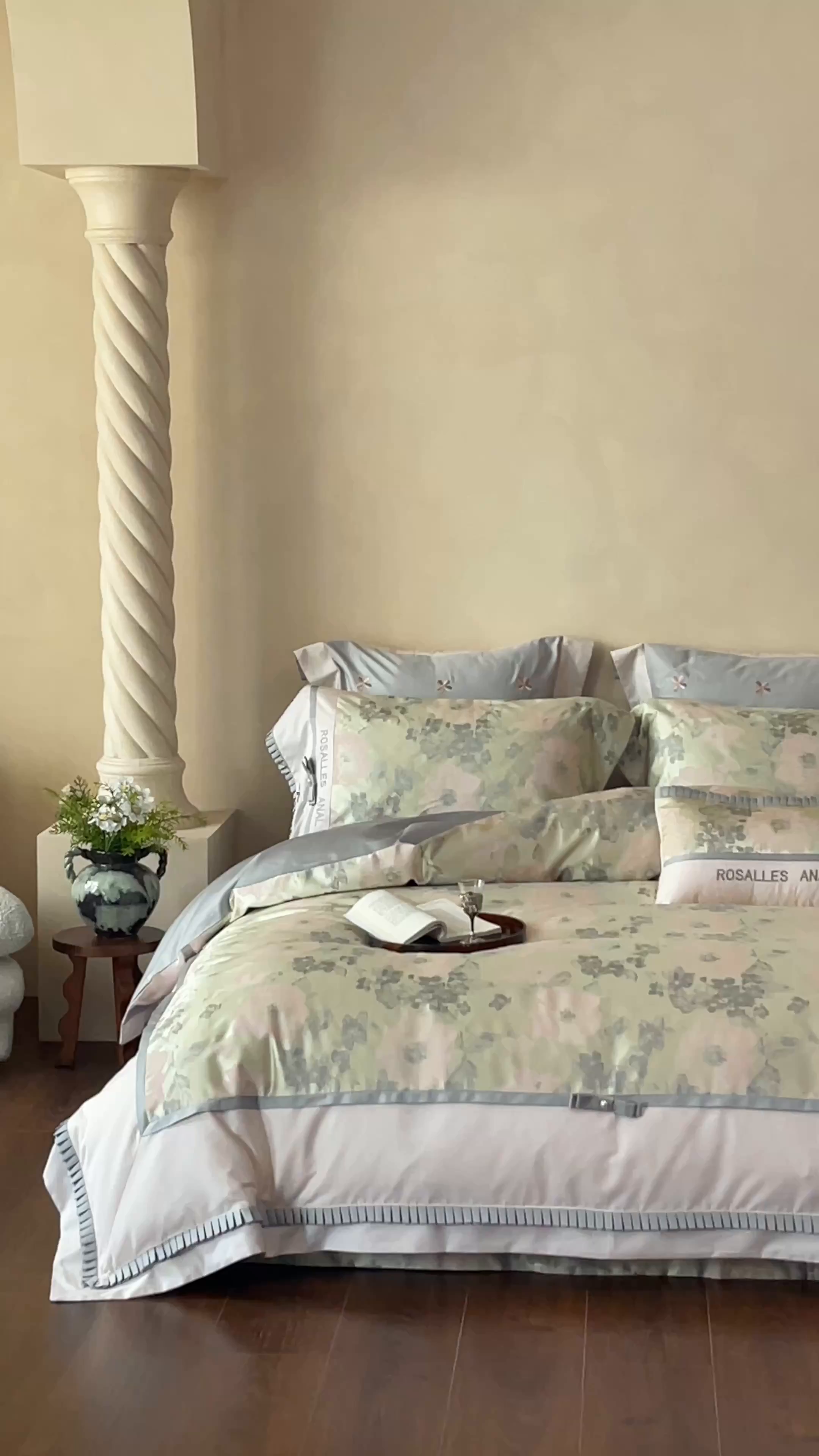 91家纺网 家纺一手货源 找家纺 红番天婚庆 2025新款高精密金丝提花四件套--仲夏之梦系列 仲夏之梦-欧碧绿