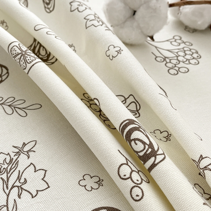 91家纺网 家纺一手货源 找家纺 咏绒家纺工厂店 2025新款100全棉纯棉老粗布花卉系列无印系列单品床单三件套【有版权】 花样爱情-咖