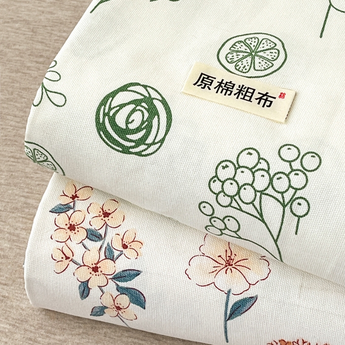 91家纺网 家纺一手货源 找家纺 咏绒家纺工厂店 2025新款100全棉纯棉老粗布花卉系列无印系列单品床单三件套【有版权】 叠拍图仅供参考不可下单