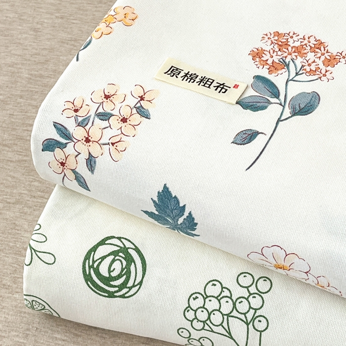91家纺网 家纺一手货源 找家纺 咏绒家纺工厂店 2025新款100全棉纯棉老粗布花卉系列无印系列单品床单三件套【有版权】 叠拍图仅供参考不可下单