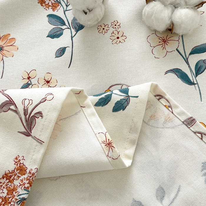 91家纺网 家纺一手货源 找家纺 咏绒家纺工厂店 2025新款100全棉纯棉老粗布花卉系列无印系列单品床单三件套【有版权】 雅梦