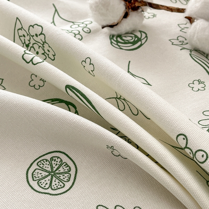 91家纺网 家纺一手货源 找家纺 咏绒家纺工厂店 2025新款100全棉纯棉老粗布花卉系列无印系列单品床单三件套【有版权】 花样爱情-绿