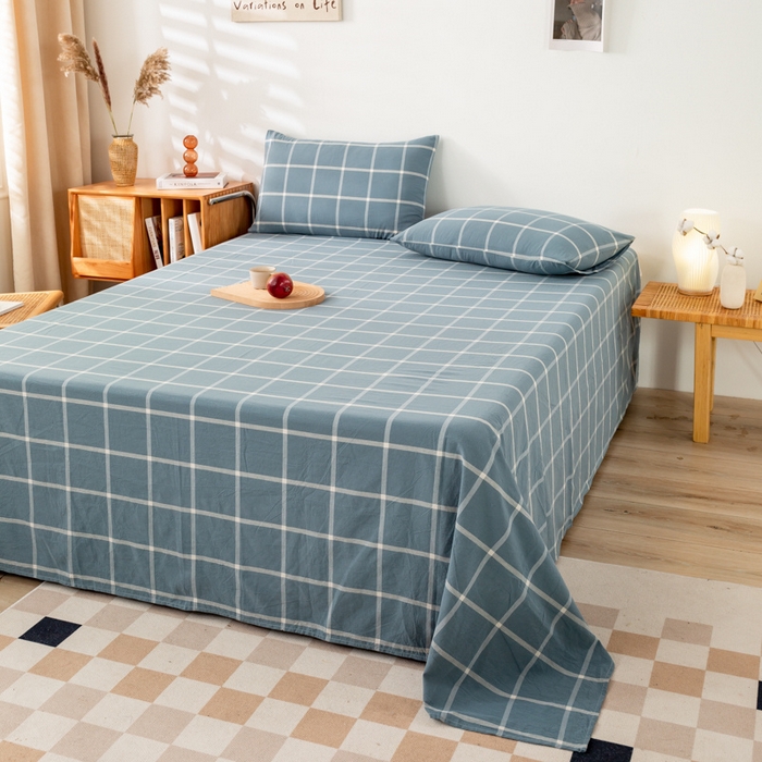 91家纺网 家纺一手货源 找家纺 （总）咏绒家纺工厂店 2025新款A类色织水洗棉四件套