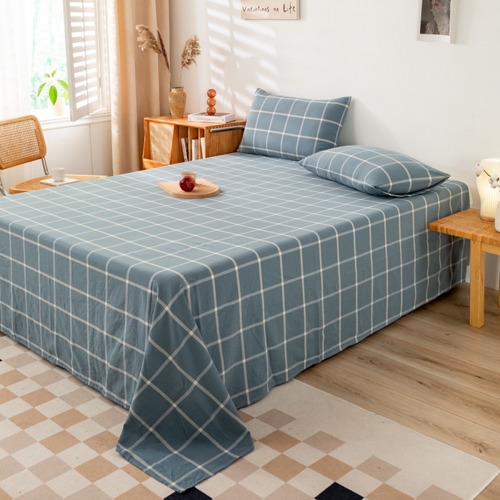 91家纺网 家纺一手货源 找家纺 （总）咏绒家纺工厂店 2025新款A类色织水洗棉四件套