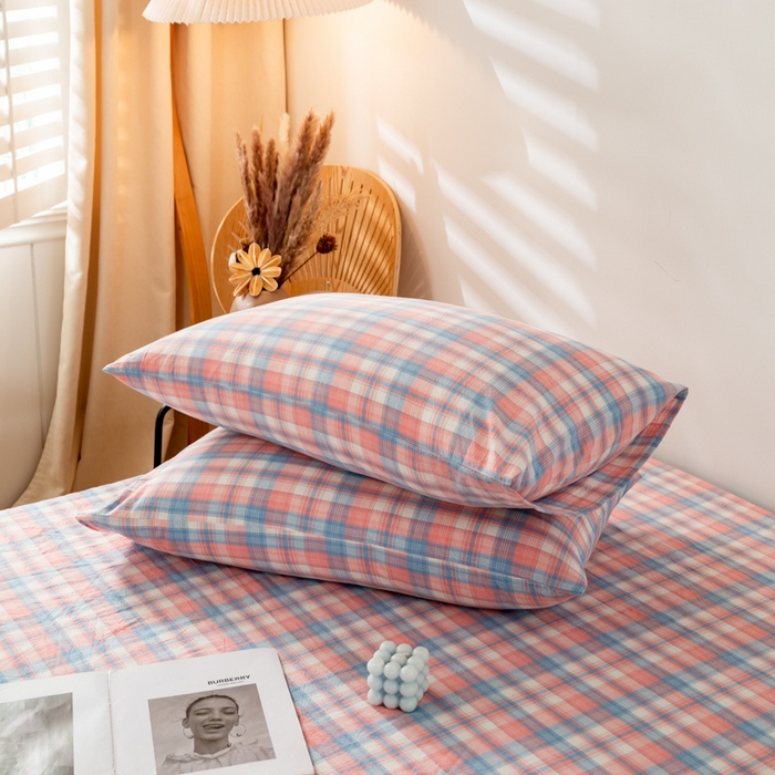 91家纺网 家纺一手货源 找家纺 （总）咏绒家纺工厂店 2025新款A类色织水洗棉四件套