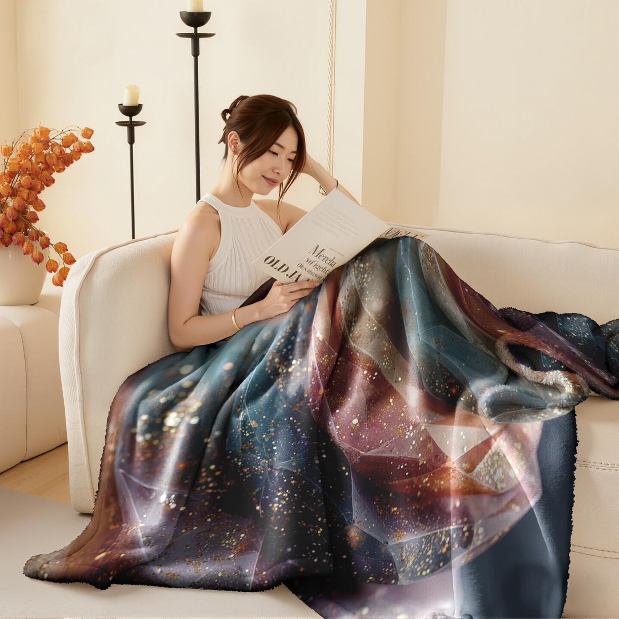 91家纺网 家纺一手货源 找家纺 （总）合纵跨境工厂 2025新款一件定制pod模式jit跨境200G牛奶绒毛毯一件代发temu希音集