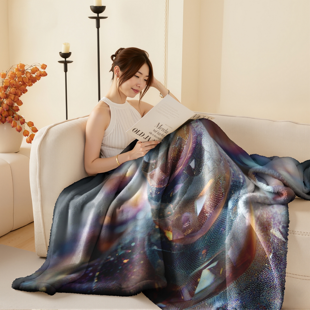 91家纺网 家纺一手货源 找家纺 （总）合纵跨境工厂 2025新款一件定制pod模式jit跨境200G牛奶绒毛毯一件代发temu希音集