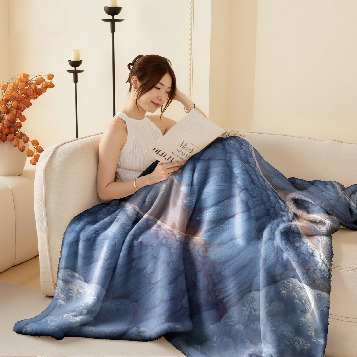 91家纺网 家纺一手货源 找家纺 （总）合纵跨境工厂 2025新款一件定制pod模式jit跨境200G牛奶绒毛毯一件代发temu希音集