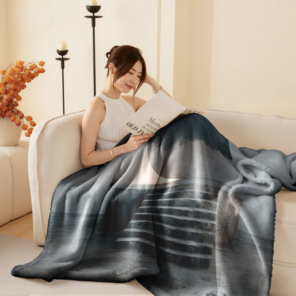 91家纺网 家纺一手货源 找家纺 （总）合纵跨境工厂 2025新款一件定制pod模式jit跨境200G牛奶绒毛毯一件代发temu希音集