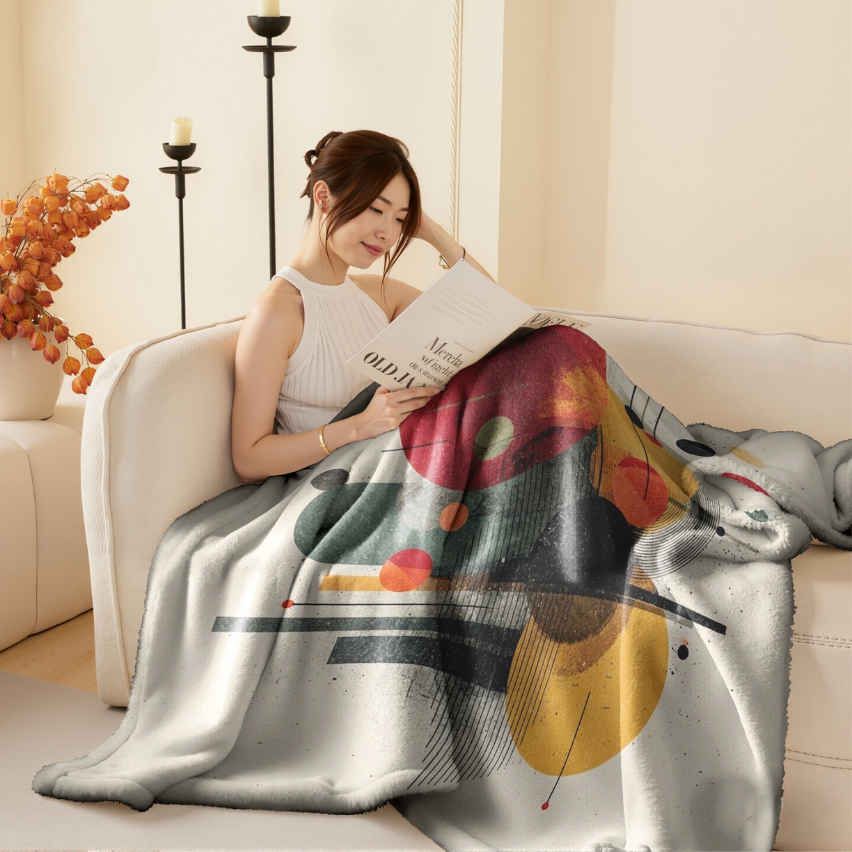 91家纺网 家纺一手货源 找家纺 （总）合纵跨境工厂 2025新款一件定制pod模式jit跨境200G牛奶绒毛毯一件代发temu希音集