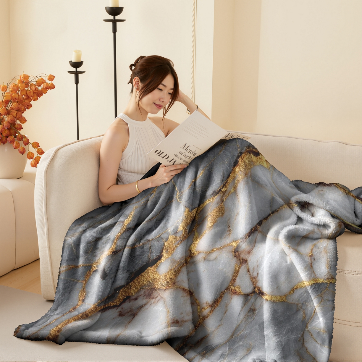 91家纺网 家纺一手货源 找家纺 （总）合纵跨境工厂 2025新款一件定制pod模式jit跨境200G牛奶绒毛毯一件代发temu希音集