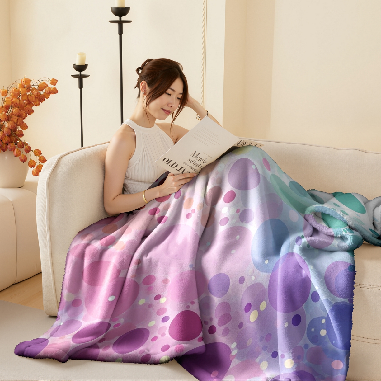 91家纺网 家纺一手货源 找家纺 （总）合纵跨境工厂 2025新款一件定制pod模式jit跨境200G牛奶绒毛毯一件代发temu希音集