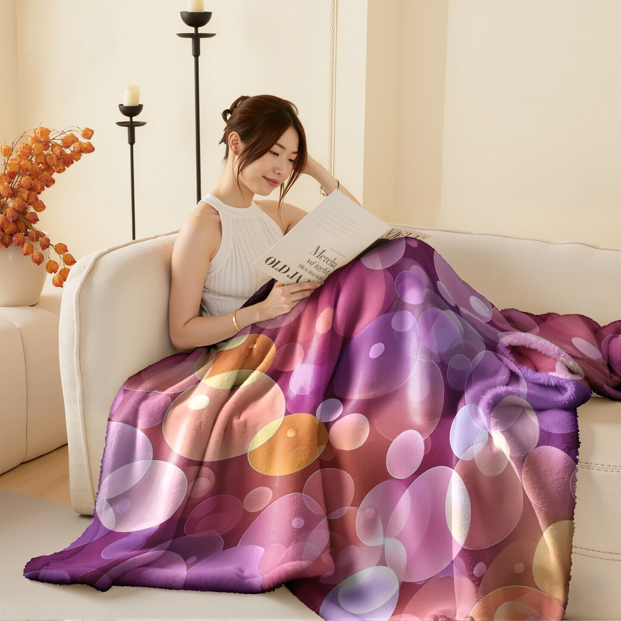 91家纺网 家纺一手货源 找家纺 （总）合纵跨境工厂 2025新款一件定制pod模式jit跨境200G牛奶绒毛毯一件代发temu希音集