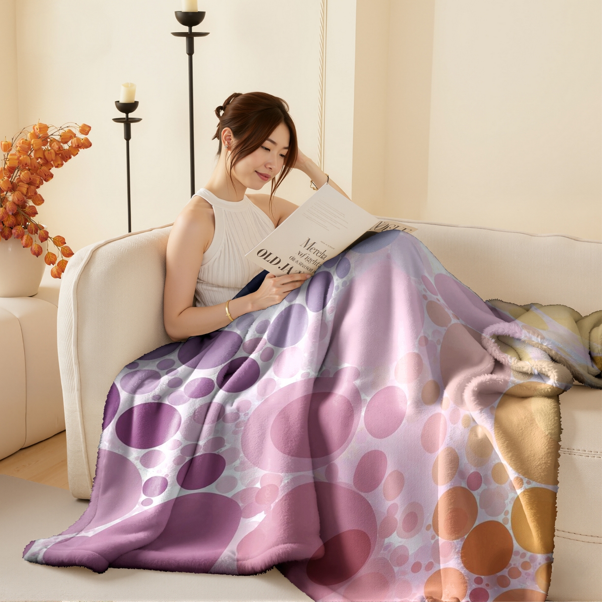 91家纺网 家纺一手货源 找家纺 （总）合纵跨境工厂 2025新款一件定制pod模式jit跨境200G牛奶绒毛毯一件代发temu希音集