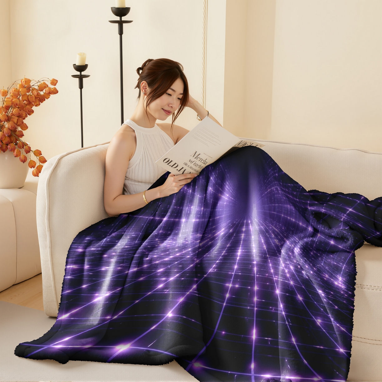 91家纺网 家纺一手货源 找家纺 （总）合纵跨境工厂 2025新款一件定制pod模式jit跨境200G牛奶绒毛毯一件代发temu希音集