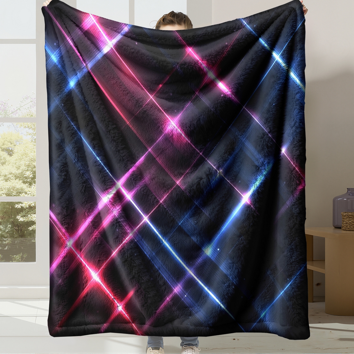 91家纺网 家纺一手货源 找家纺 合纵跨境工厂 2025新款一件定制pod模式jit跨境200G牛奶绒毛毯一件代发temu希音集 015923314