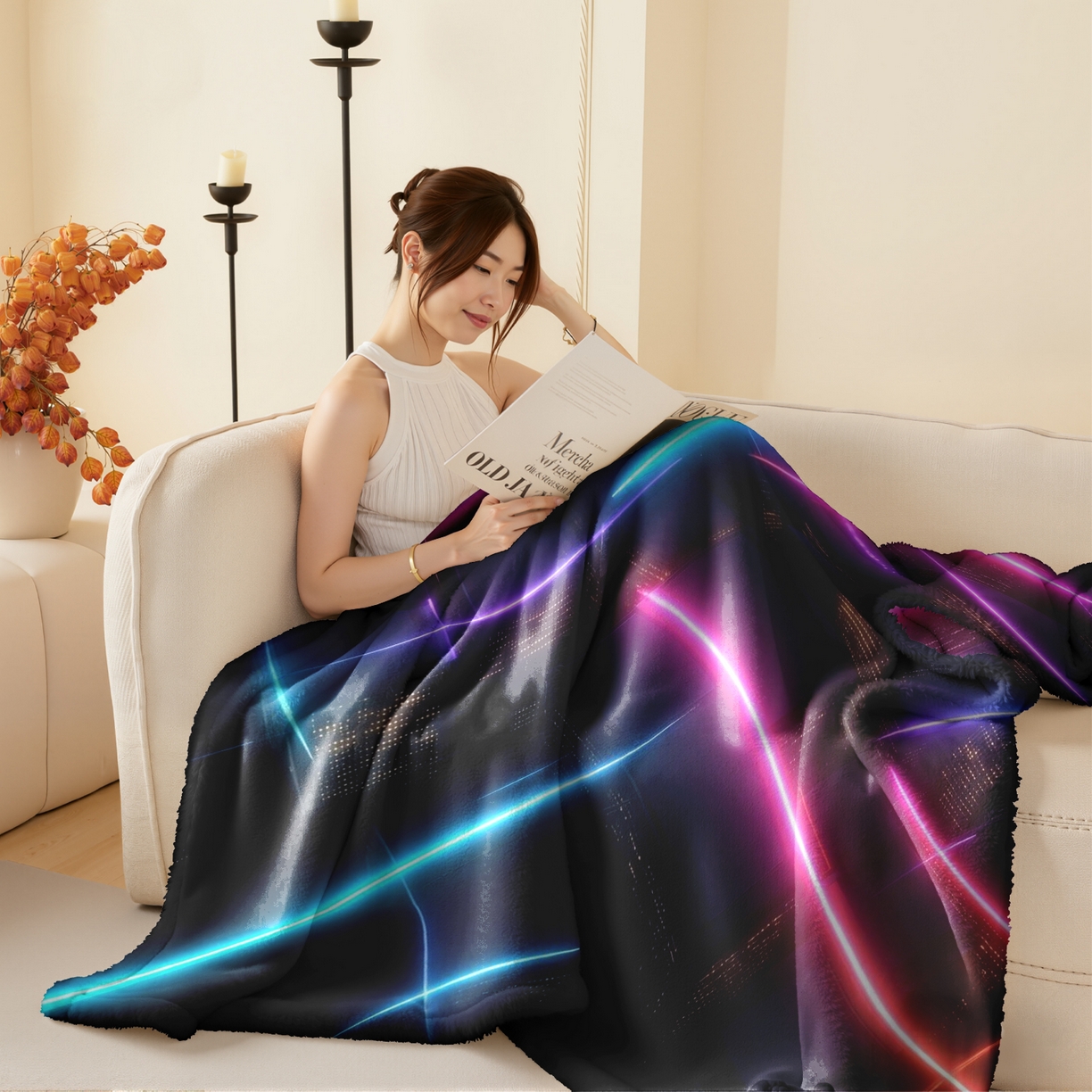 合纵跨境工厂 2025新款一件定制pod模式jit跨境200G牛奶绒毛毯一件代发temu希音集 015923315