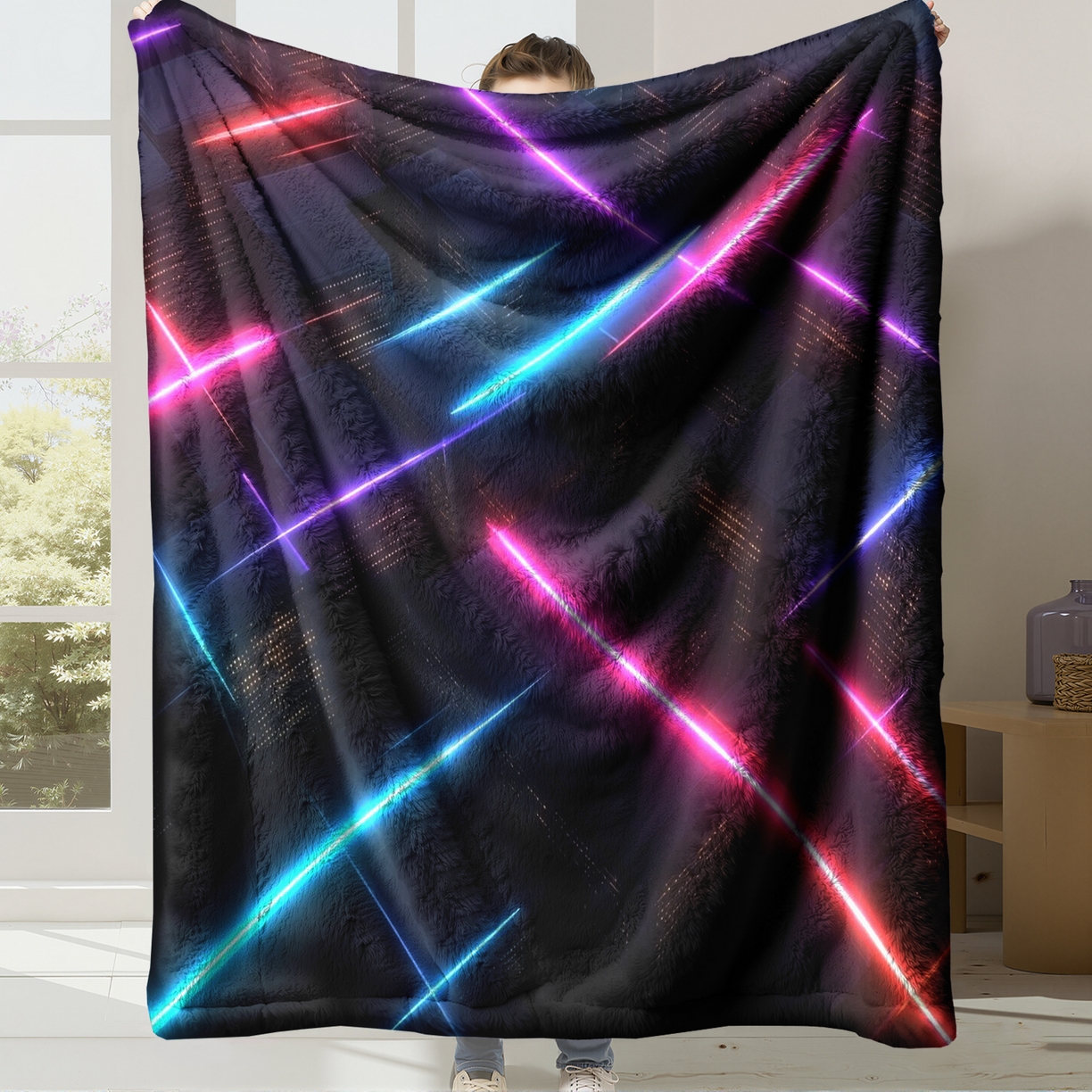 91家纺网 家纺一手货源 找家纺 合纵跨境工厂 2025新款一件定制pod模式jit跨境200G牛奶绒毛毯一件代发temu希音集 015923315