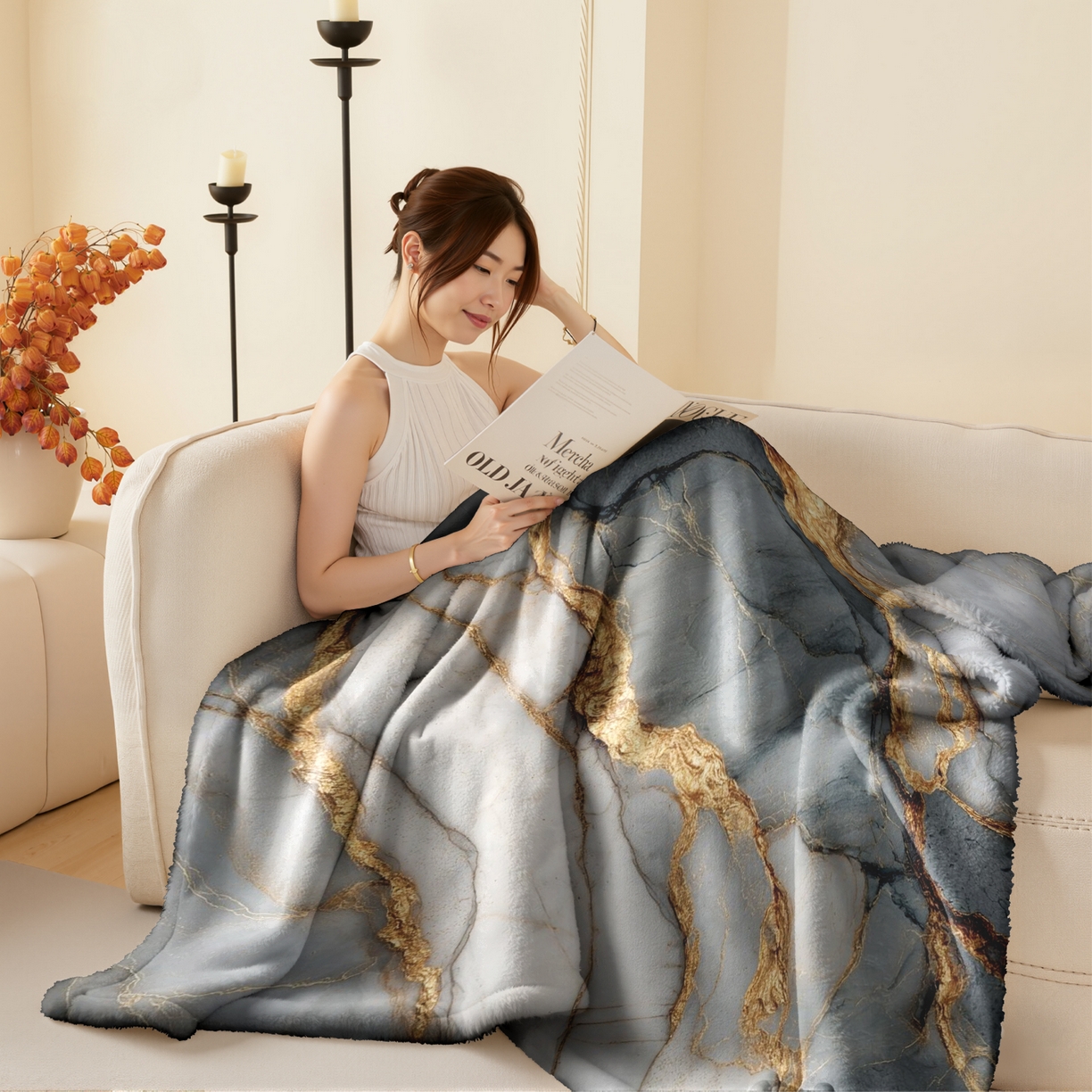 合纵跨境工厂 2025新款一件定制pod模式jit跨境200G牛奶绒毛毯一件代发temu希音集 015923316