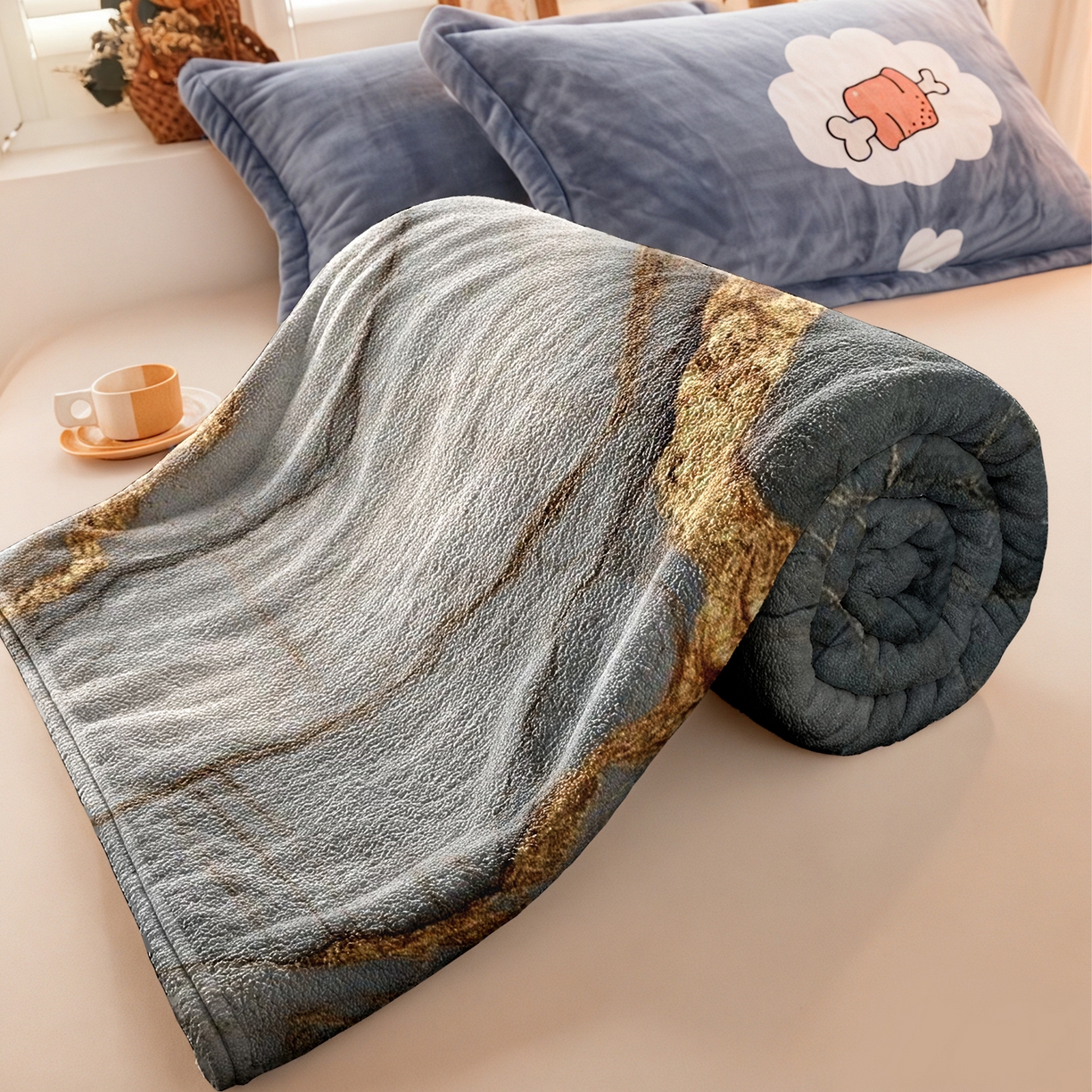 91家纺网 家纺一手货源 找家纺 合纵跨境工厂 2025新款一件定制pod模式jit跨境200G牛奶绒毛毯一件代发temu希音集 015923316