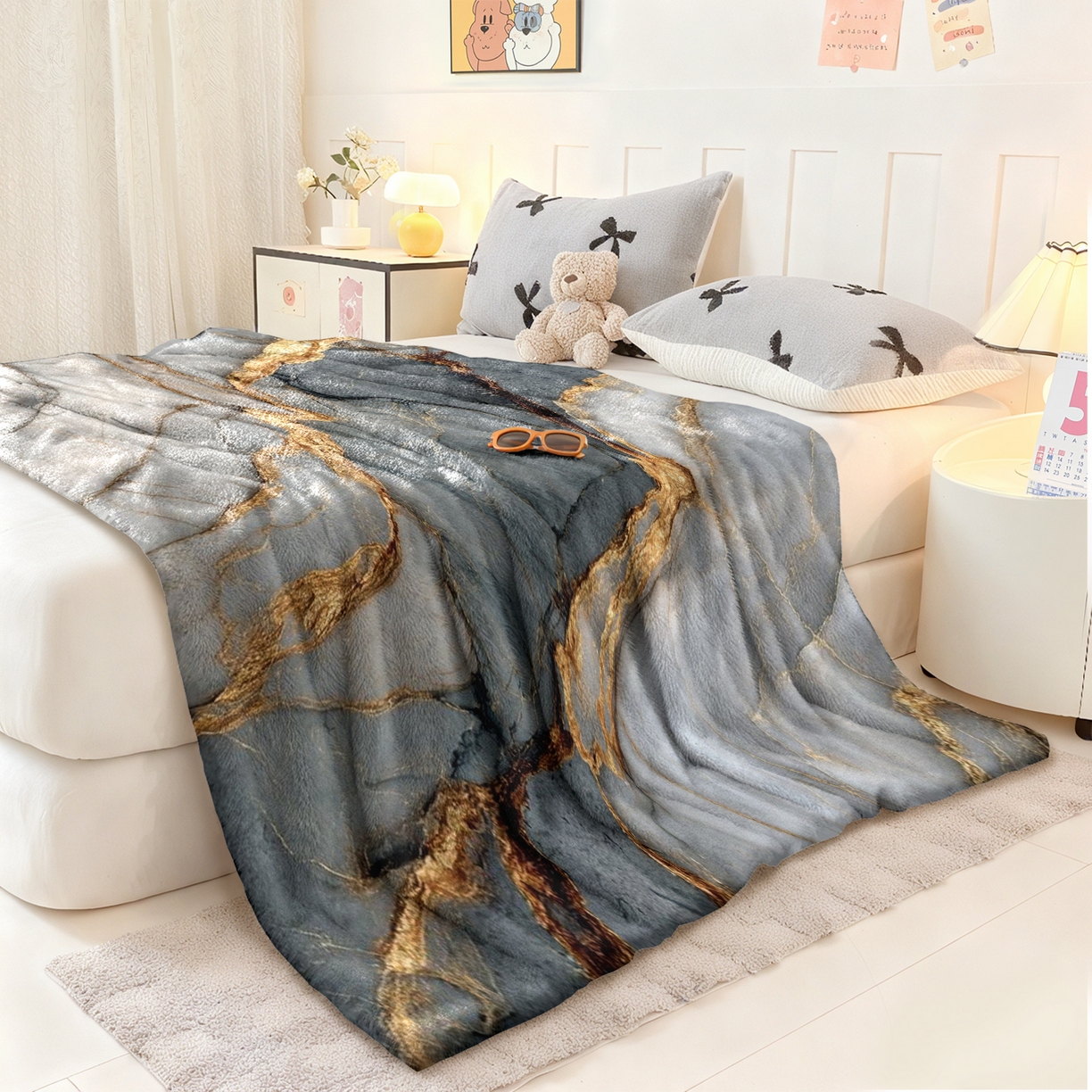 91家纺网 家纺一手货源 找家纺 合纵跨境工厂 2025新款一件定制pod模式jit跨境200G牛奶绒毛毯一件代发temu希音集 015923316