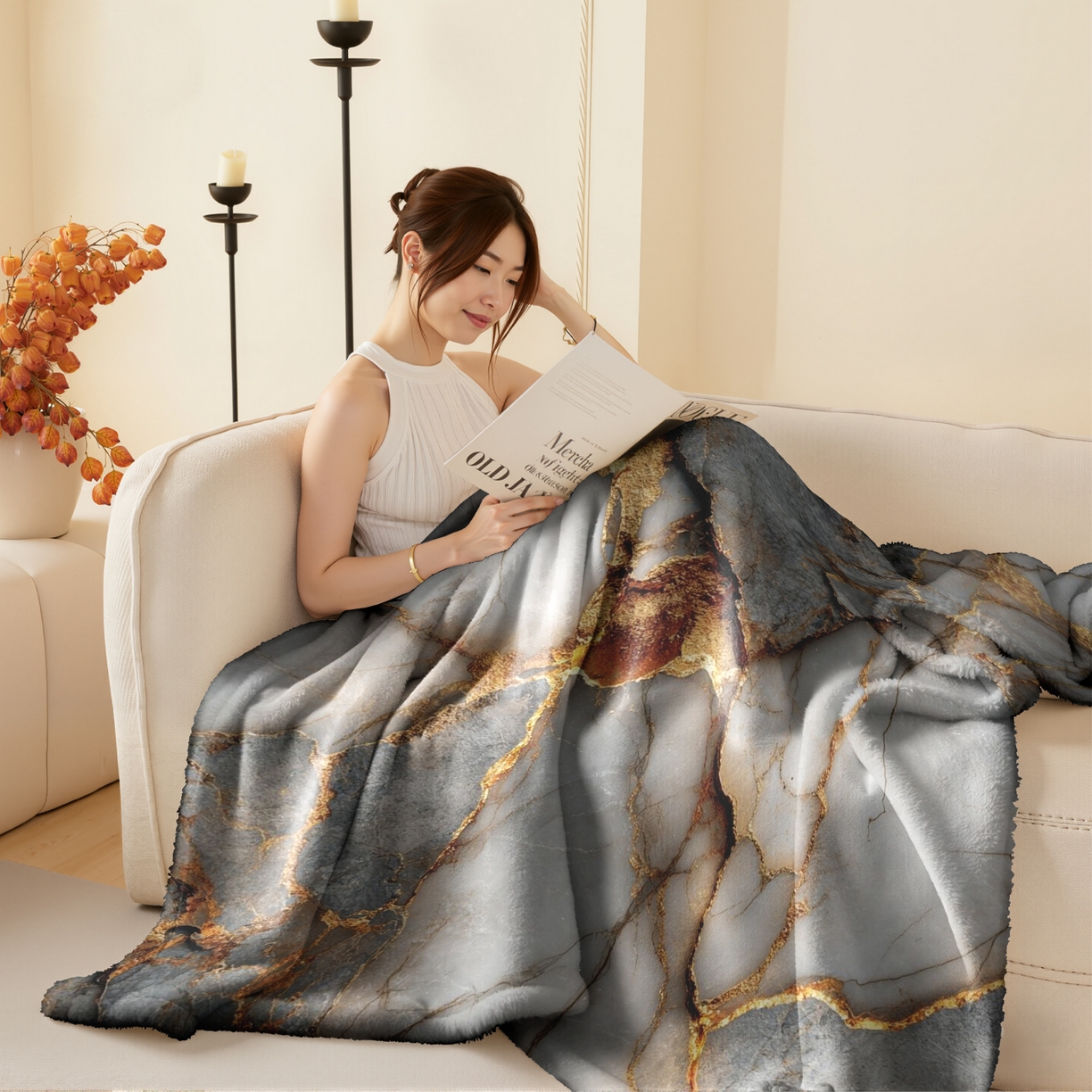 合纵跨境工厂 2025新款一件定制pod模式jit跨境200G牛奶绒毛毯一件代发temu希音集 015923317