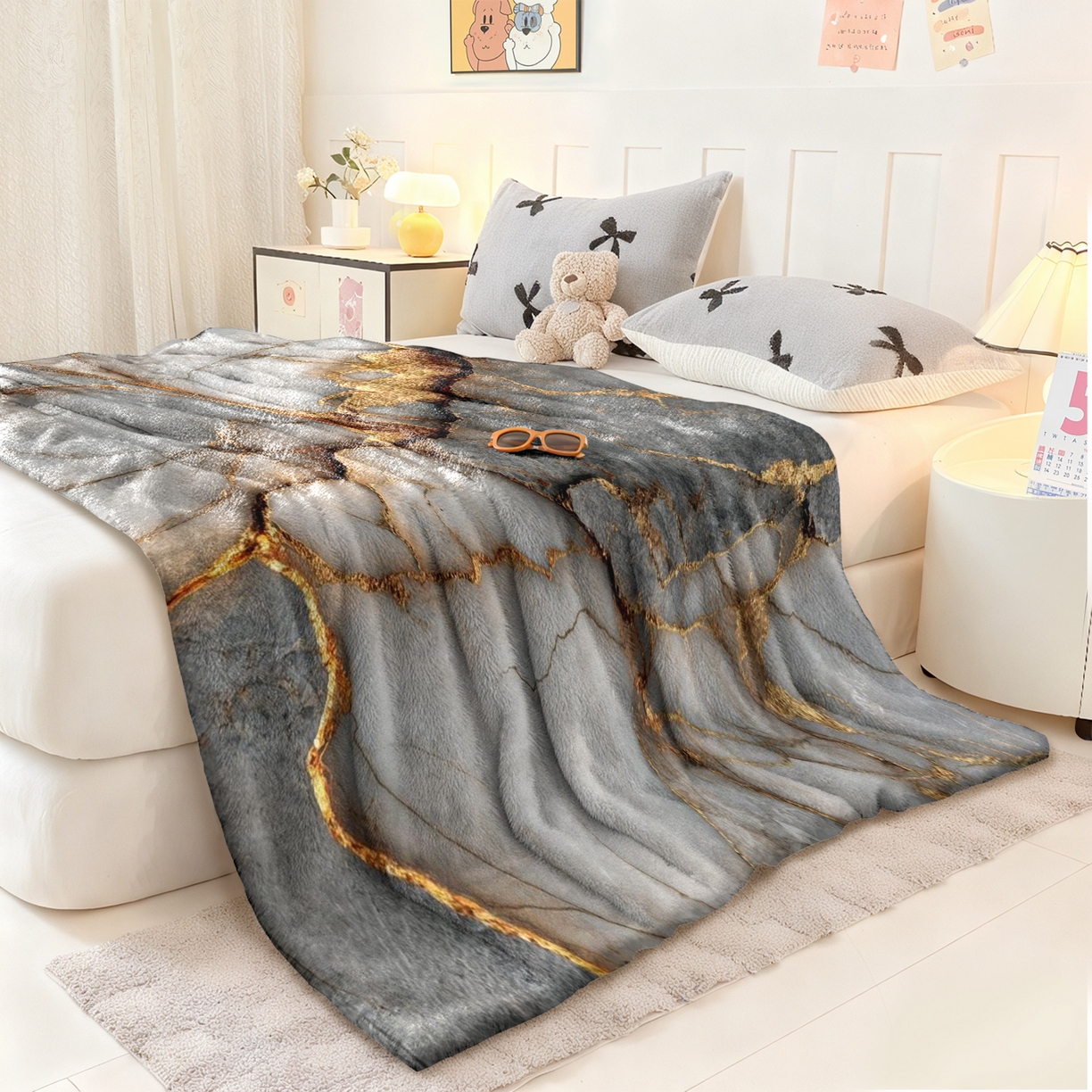 91家纺网 家纺一手货源 找家纺 合纵跨境工厂 2025新款一件定制pod模式jit跨境200G牛奶绒毛毯一件代发temu希音集 015923317