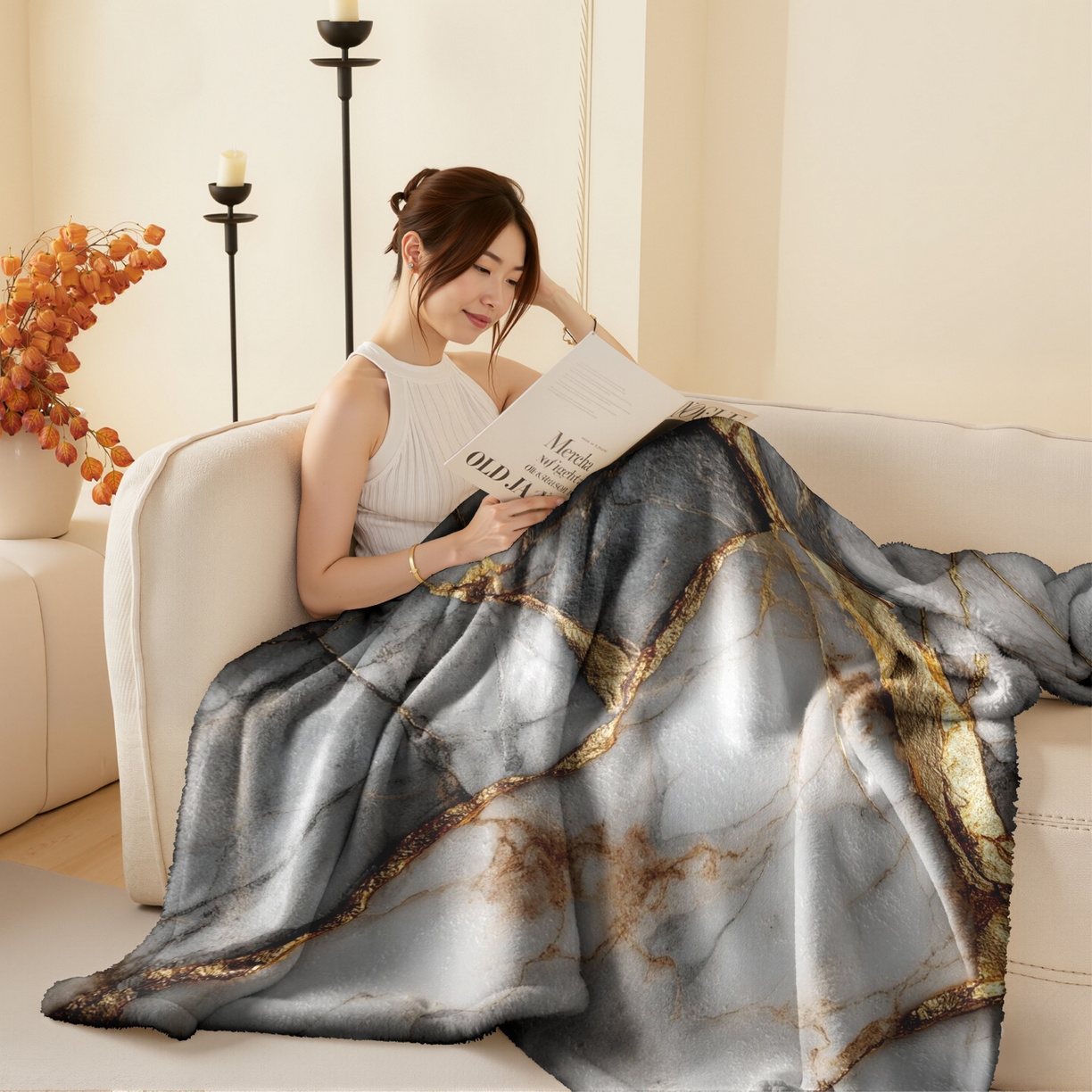 合纵跨境工厂 2025新款一件定制pod模式jit跨境200G牛奶绒毛毯一件代发temu希音集 015923318