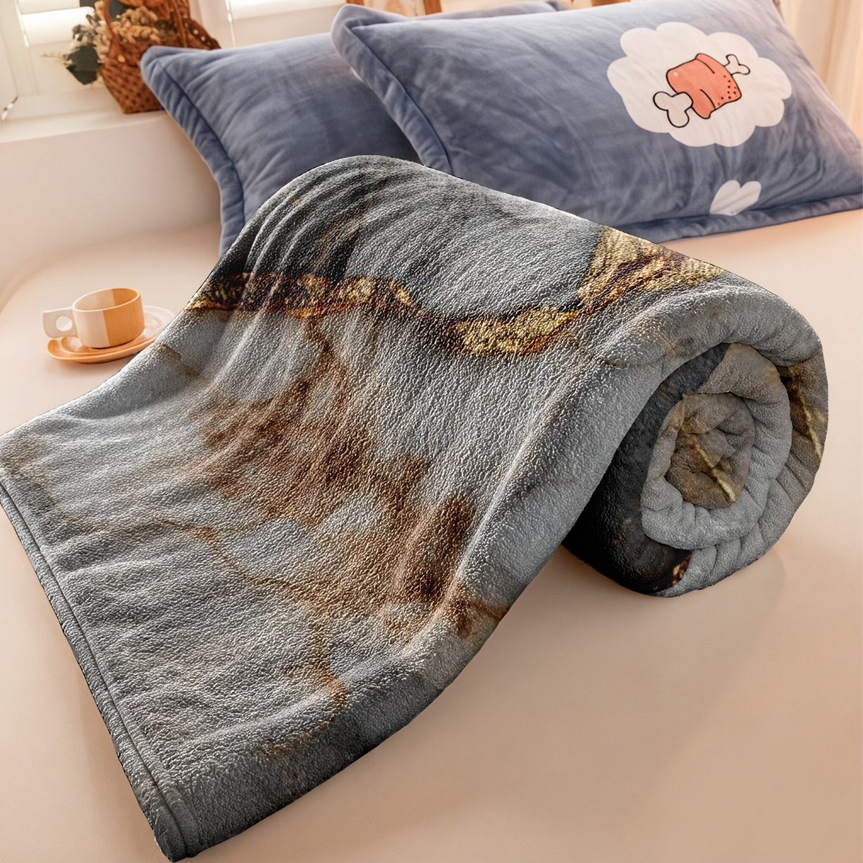 91家纺网 家纺一手货源 找家纺 合纵跨境工厂 2025新款一件定制pod模式jit跨境200G牛奶绒毛毯一件代发temu希音集 015923318