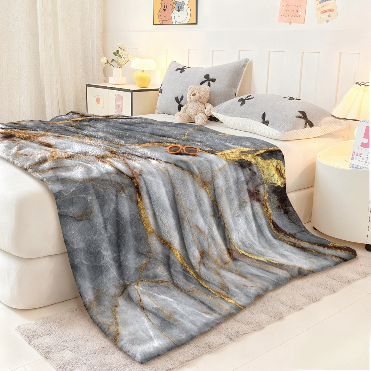 91家纺网 家纺一手货源 找家纺 合纵跨境工厂 2025新款一件定制pod模式jit跨境200G牛奶绒毛毯一件代发temu希音集 015923319