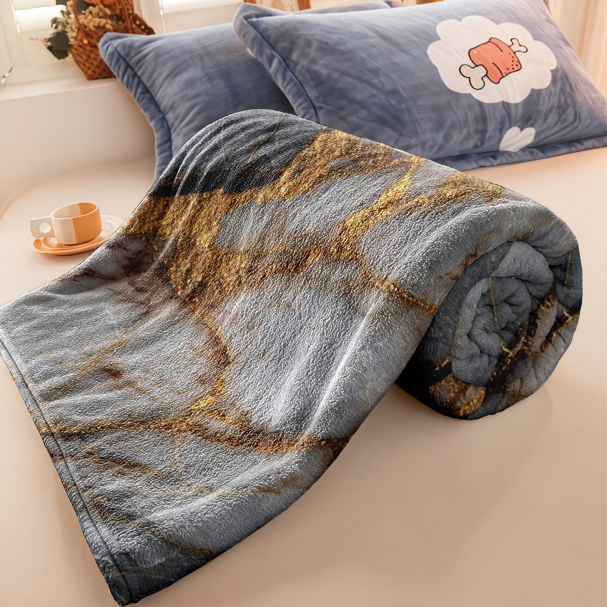 91家纺网 家纺一手货源 找家纺 合纵跨境工厂 2025新款一件定制pod模式jit跨境200G牛奶绒毛毯一件代发temu希音集 015923319