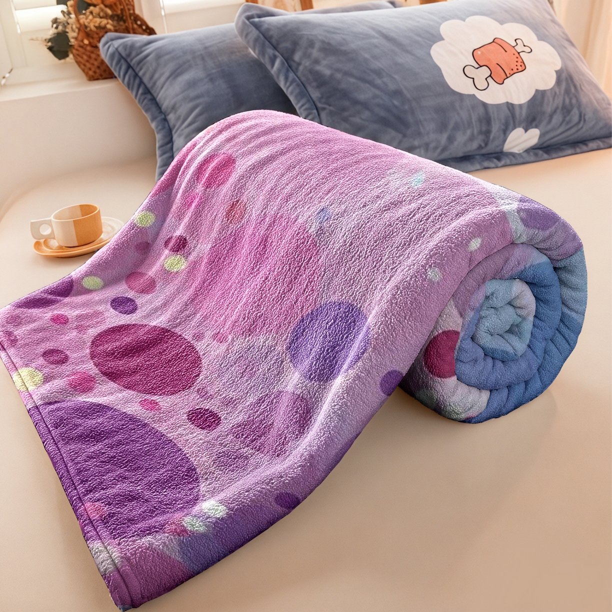 91家纺网 家纺一手货源 找家纺 合纵跨境工厂 2025新款一件定制pod模式jit跨境200G牛奶绒毛毯一件代发temu希音集 015923321