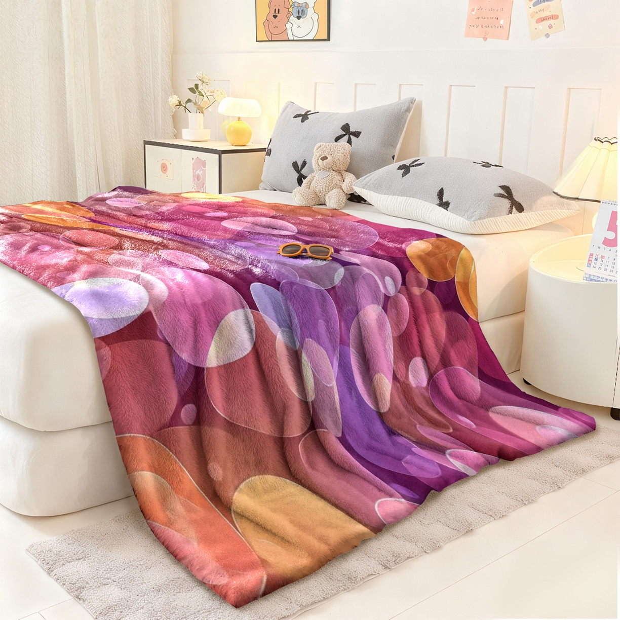 91家纺网 家纺一手货源 找家纺 合纵跨境工厂 2025新款一件定制pod模式jit跨境200G牛奶绒毛毯一件代发temu希音集 015923322