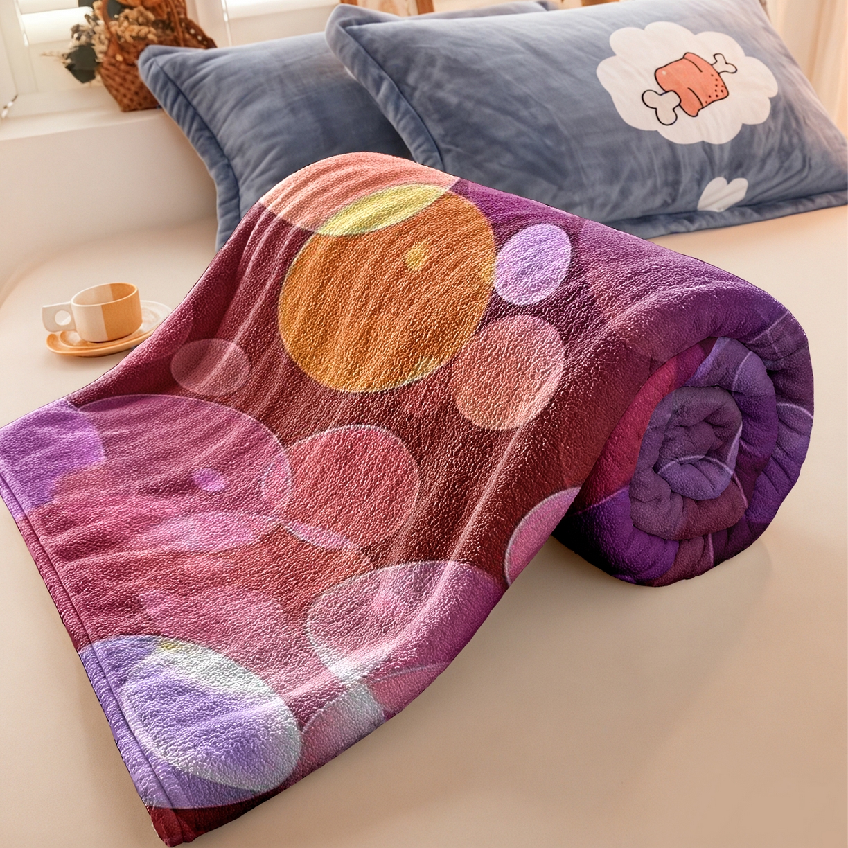 91家纺网 家纺一手货源 找家纺 合纵跨境工厂 2025新款一件定制pod模式jit跨境200G牛奶绒毛毯一件代发temu希音集 015923322