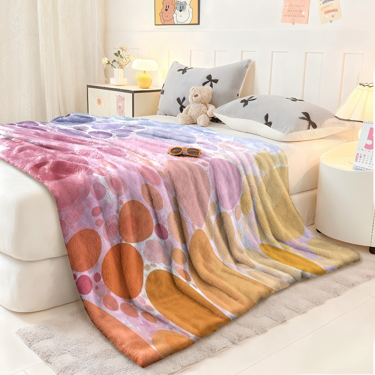 91家纺网 家纺一手货源 找家纺 合纵跨境工厂 2025新款一件定制pod模式jit跨境200G牛奶绒毛毯一件代发temu希音集 015923323