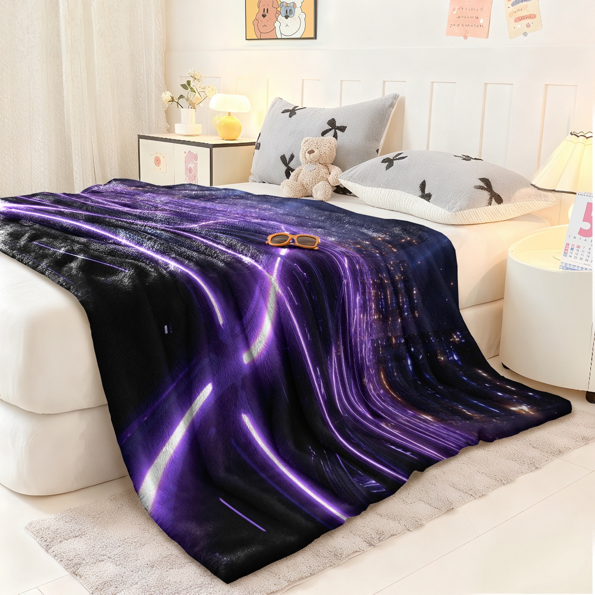 91家纺网 家纺一手货源 找家纺 合纵跨境工厂 2025新款一件定制pod模式jit跨境200G牛奶绒毛毯一件代发temu希音集 015923324