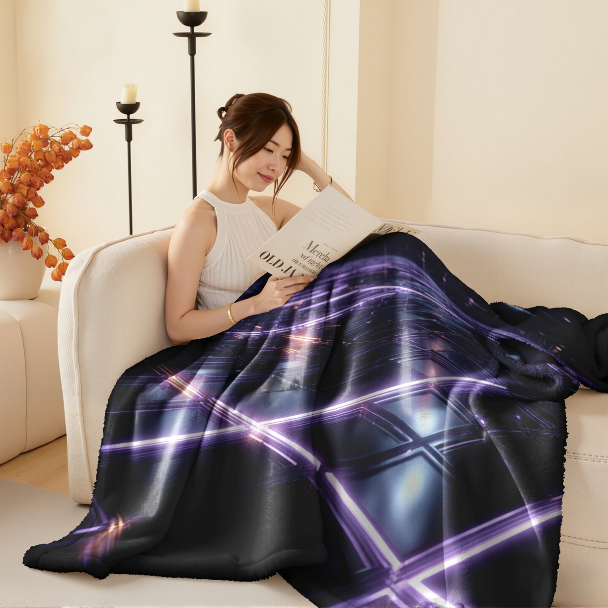 合纵跨境工厂 2025新款一件定制pod模式jit跨境200G牛奶绒毛毯一件代发temu希音集 015923327