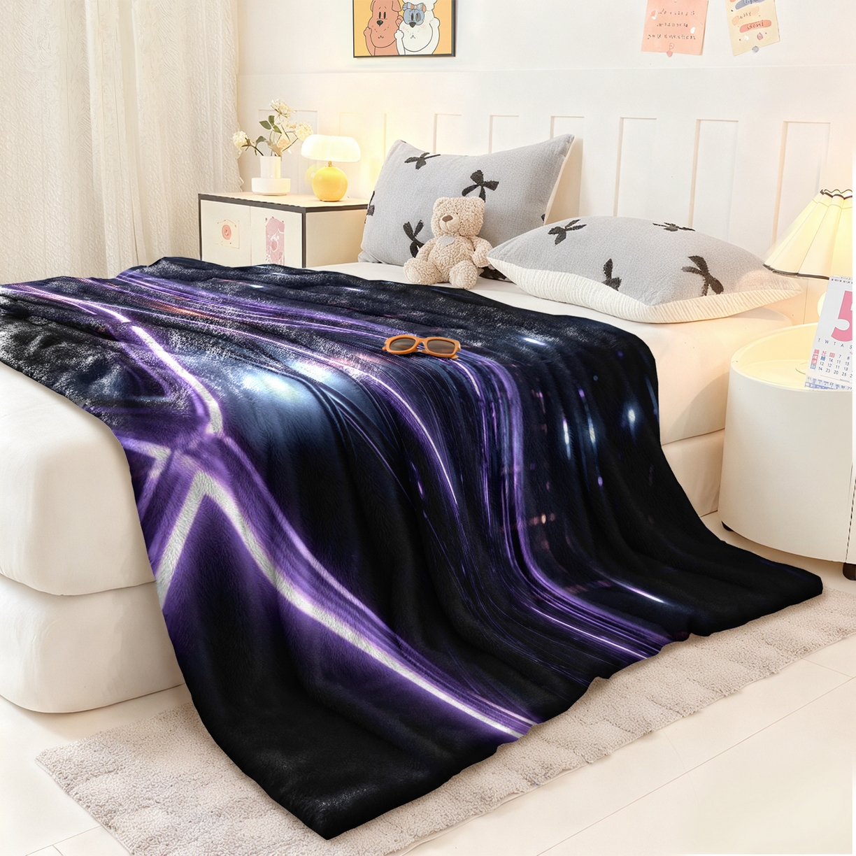 91家纺网 家纺一手货源 找家纺 合纵跨境工厂 2025新款一件定制pod模式jit跨境200G牛奶绒毛毯一件代发temu希音集 015923327