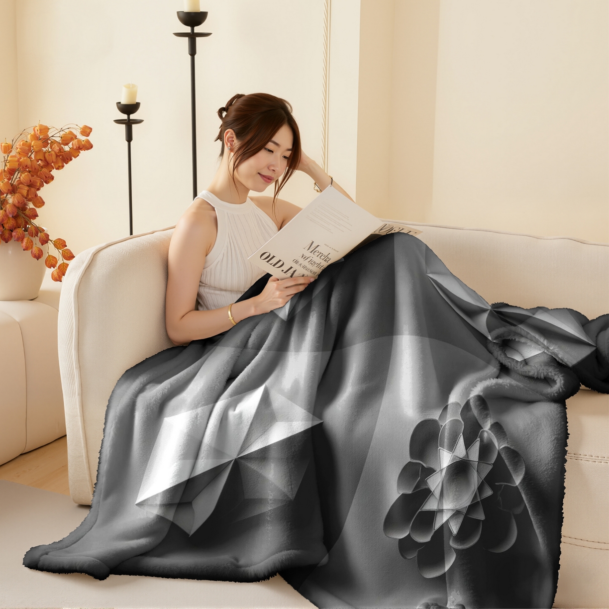 合纵跨境工厂 2025新款一件定制pod模式jit跨境200G牛奶绒毛毯一件代发temu希音集 015923329