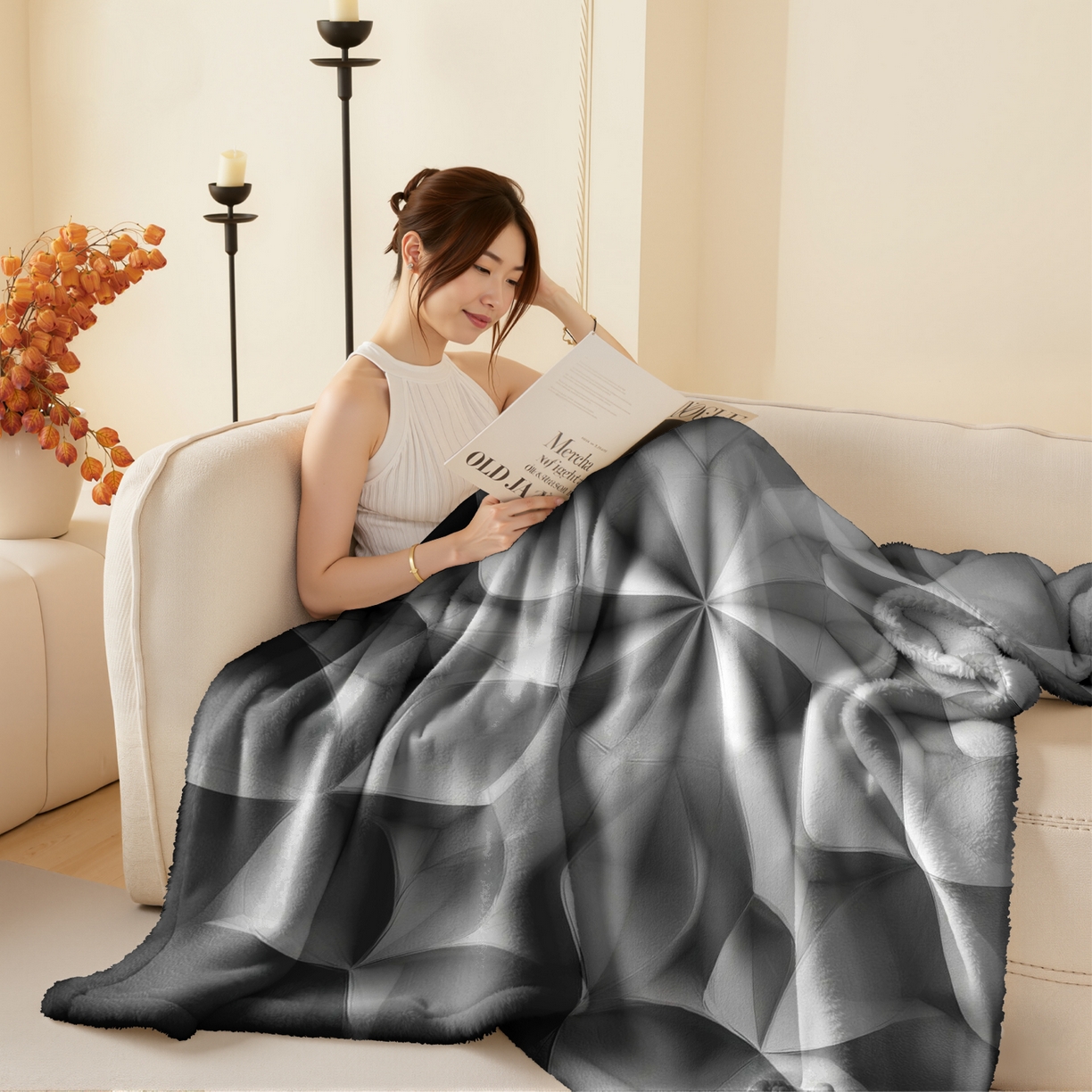 合纵跨境工厂 2025新款一件定制pod模式jit跨境200G牛奶绒毛毯一件代发temu希音集 015923330