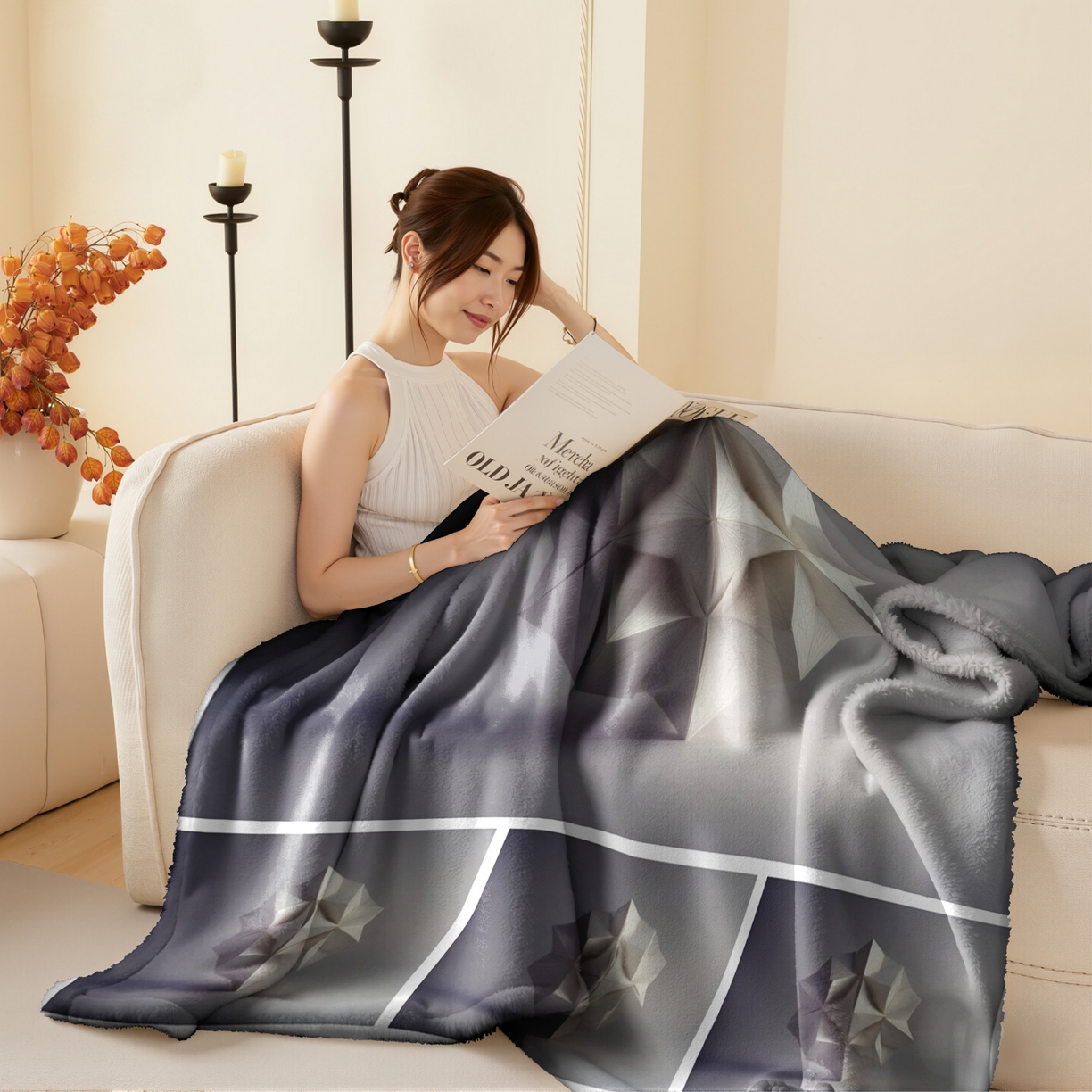 合纵跨境工厂 2025新款一件定制pod模式jit跨境200G牛奶绒毛毯一件代发temu希音集 015923331