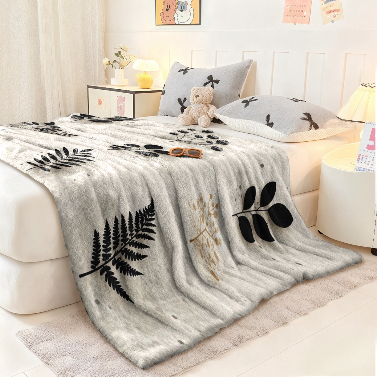 91家纺网 家纺一手货源 找家纺 合纵跨境工厂 2025新款一件定制pod模式jit跨境200G牛奶绒毛毯一件代发temu希音集 015923332