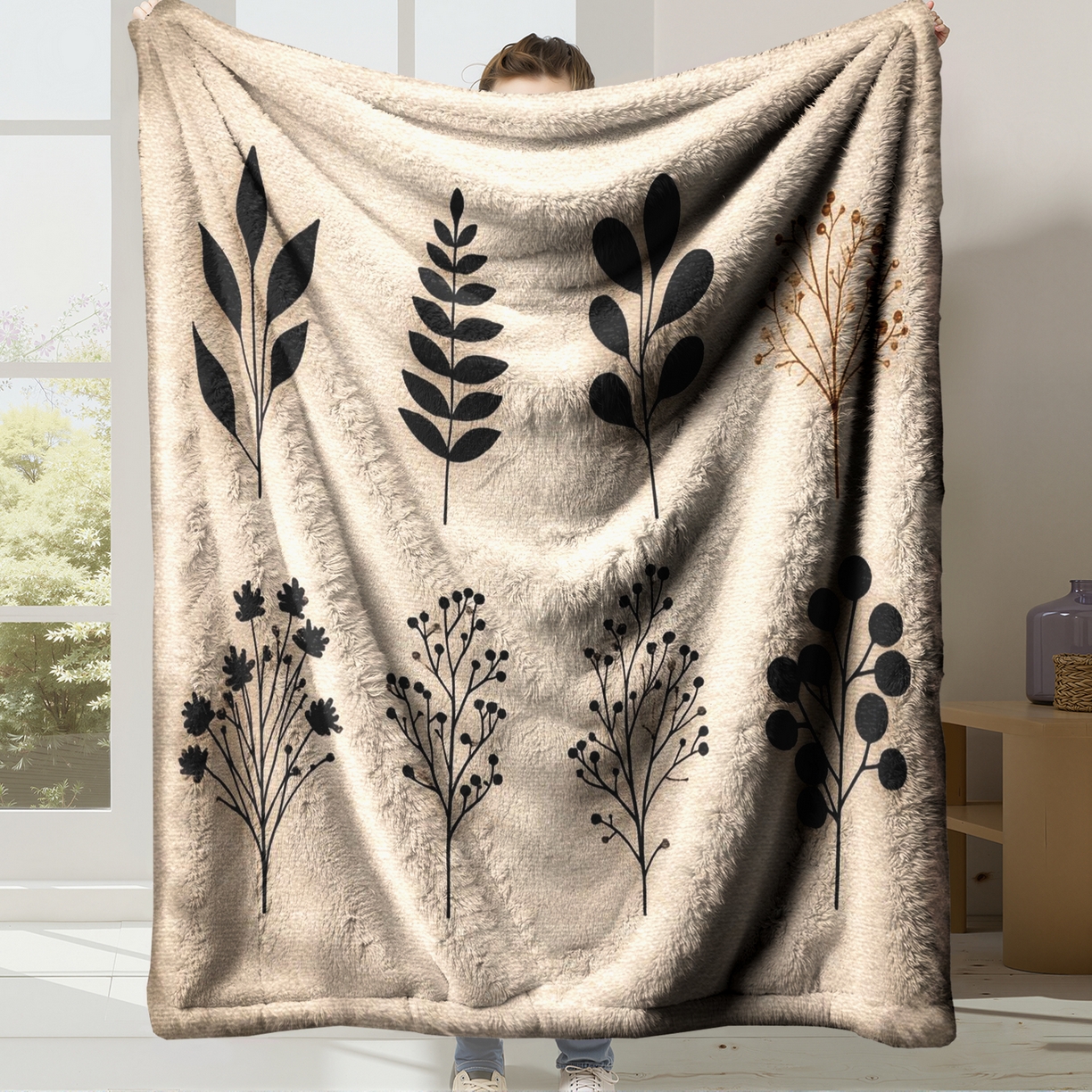 91家纺网 家纺一手货源 找家纺 合纵跨境工厂 2025新款一件定制pod模式jit跨境200G牛奶绒毛毯一件代发temu希音集 015923334