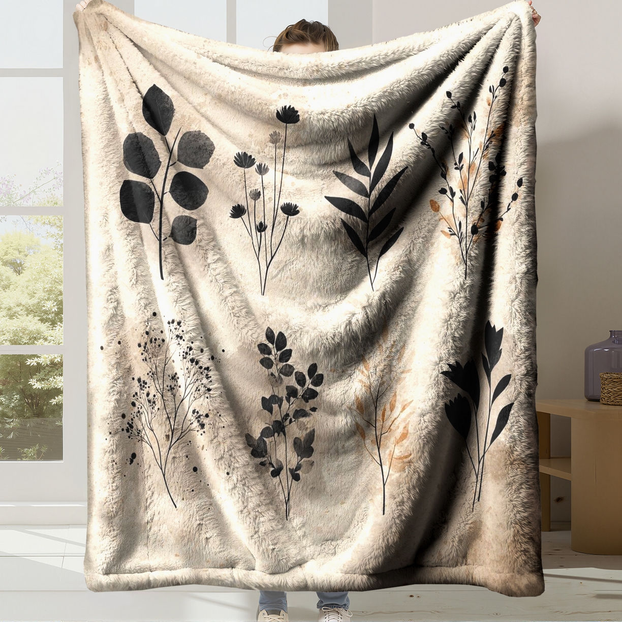 91家纺网 家纺一手货源 找家纺 合纵跨境工厂 2025新款一件定制pod模式jit跨境200G牛奶绒毛毯一件代发temu希音集 015923335