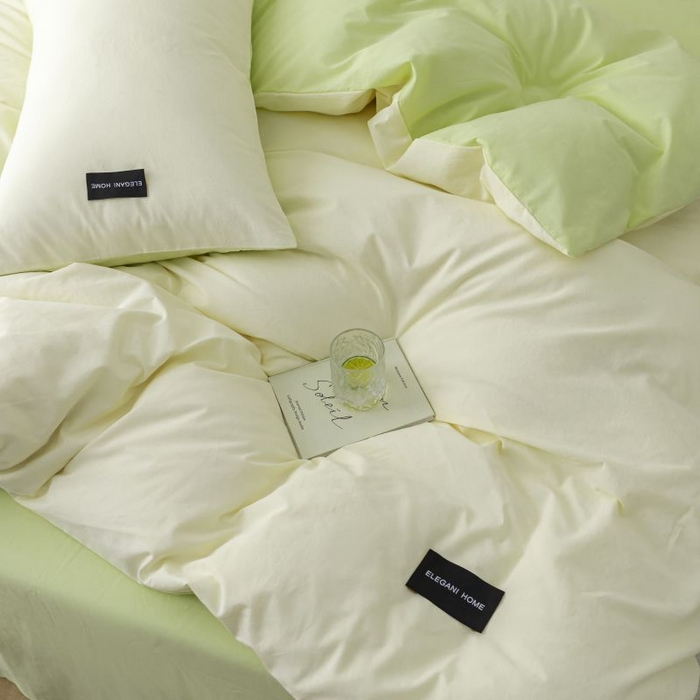 91家纺网 家纺一手货源 找家纺 （总）咏绒家纺工厂店 2025新款全棉纯棉水洗棉双拼款四件套学生三件套