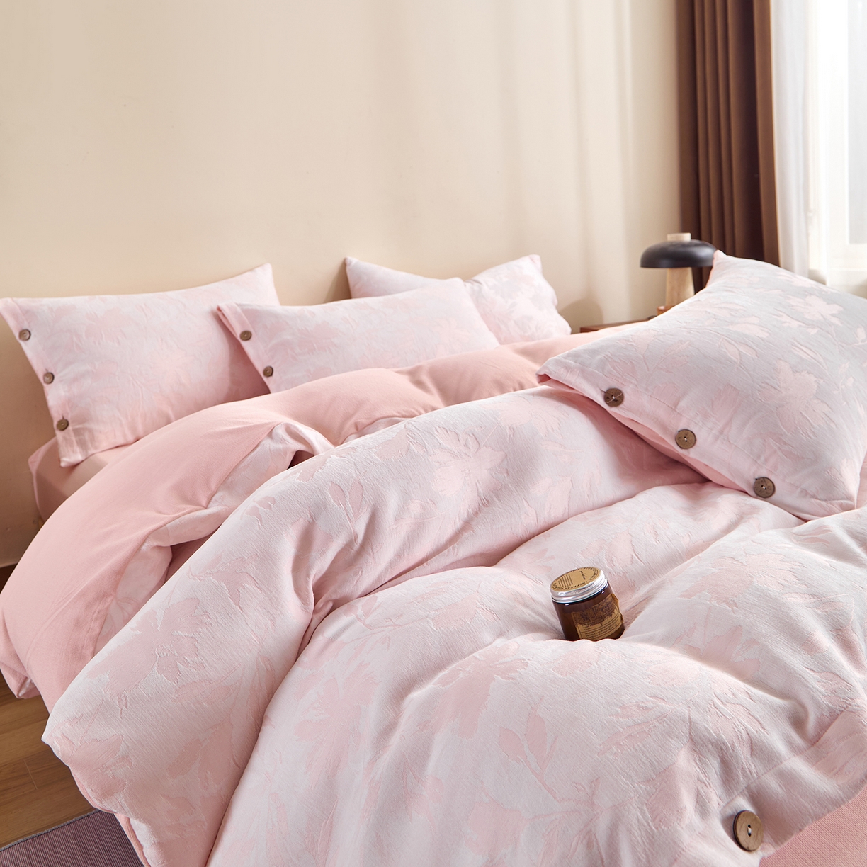 91家纺网 家纺一手货源 找家纺 （总）咏绒家纺工厂店 2025新款雪尼尔棉绒大提花四件套